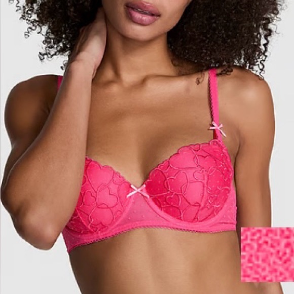 PINK Victoria's Secret Other - PINK Wink Lightly Lined Balconette Bra w/ V-String Panty